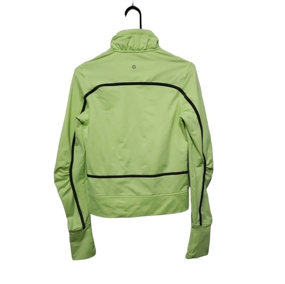 LULULEMON lime-green Neon Jacket, Size 4 - Picture 6 of 13
